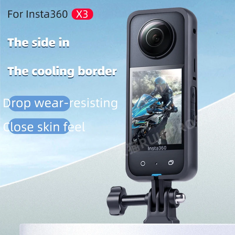 

Чехол-рамка для камеры Insta360 X3, жесткий защитный чехол-клетка, Противоударное Крепление для экшн-камеры Insta 360 X3, аксессуары
