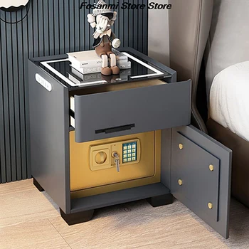 Smart Safe Nightstand with Wireless Charging 1