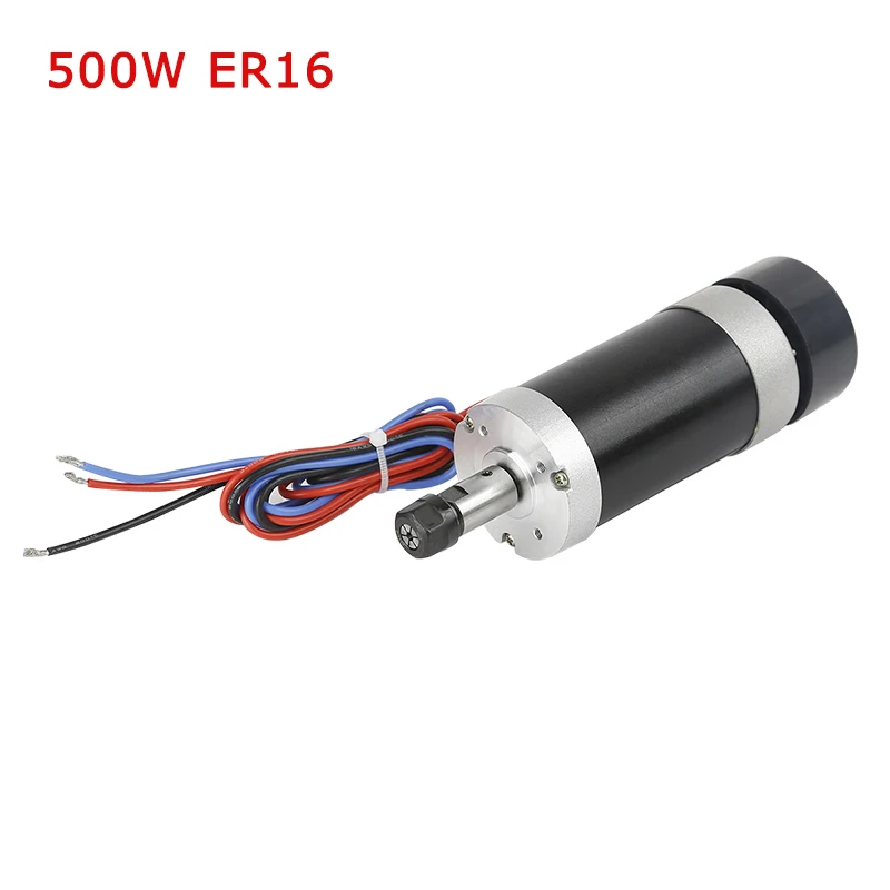 스텝퍼 모터 드라이버, DC20-50V, 110 V, 220V, DC48 V, 12A 전원 공급 장치, 55mm 클램프, 500W, ER11, ER16, DC 브러시리스 공기 냉각 스핀들 모터