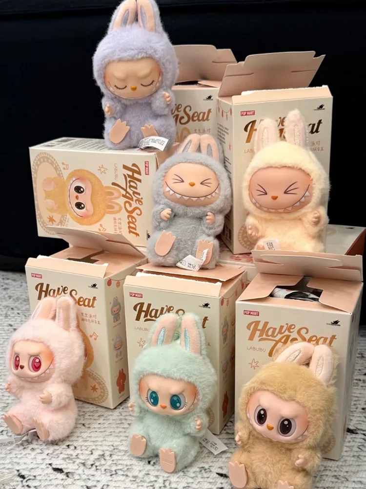 Title POPMART Labubu “Have A Seat” Series – Vinyl Plush Pendant Blind Box Collectible Toy 1