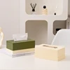 【EpeiusHome】 Paper Box Household Coffee Table Surface Tissue Box Light Luxury Nordic Simple Storage Box 1