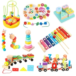 27 Models Baby Educational Toys Wooden Toys Montessori Early Learning Baby Birthday Christmas New Year Gift Toys for Children