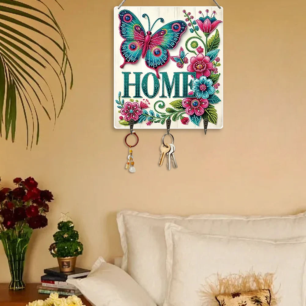 DIY Diamond Painting Hanging Hook Creative Handmade Gift for Various Occasions for Wall Decoration and Space-Saving Storage