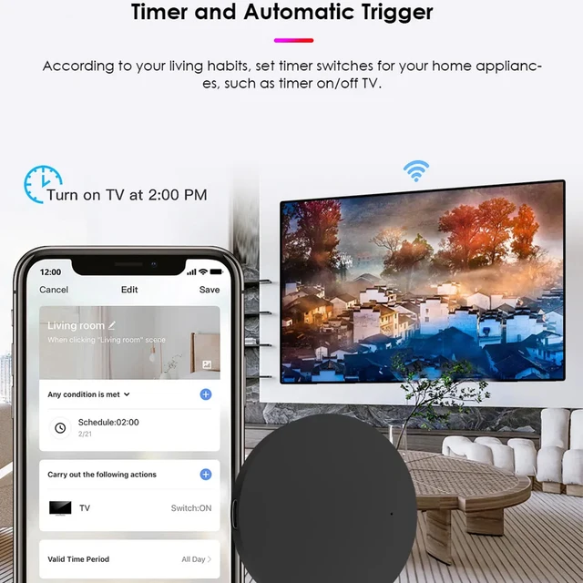 Universal Smart IR Remote Control Smart Life Smart Home Automation Replace TV DVD AUD AC Remote Works 5