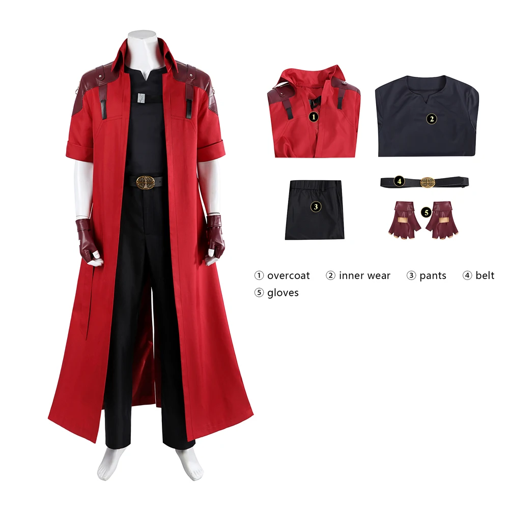 Alta qualidade dante cosplay fantasia traje trincheira dmc diabo caçador  pode chorar jaqueta de halloween uniformes halloween carnaval anime -  AliExpress, image size:1000x1000