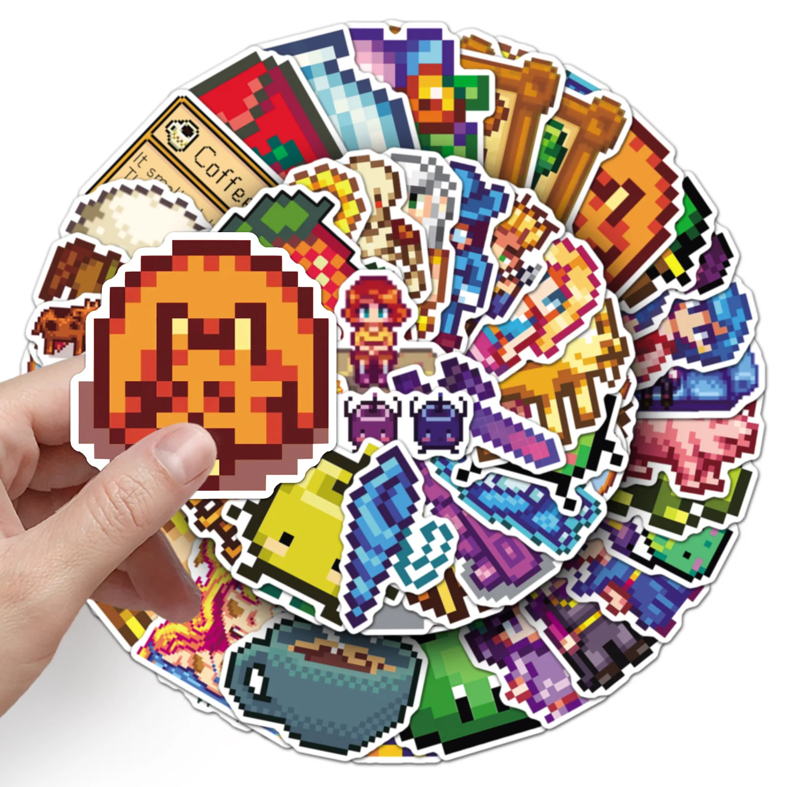 Stardew Valley Cartoon Sticker Pack - Fun Pixel Art for DIY Decoration and Accessories