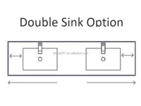 ห้องน้ํา Calacatta Viola หินอ่อนอ่างล้างจานคู่อ่างล้างหน้าผงหินอ่อน Room อ่างล้างหน้าขนาดใหญ่แขวนผนังอ่างล้างจานลอย Vanity 5