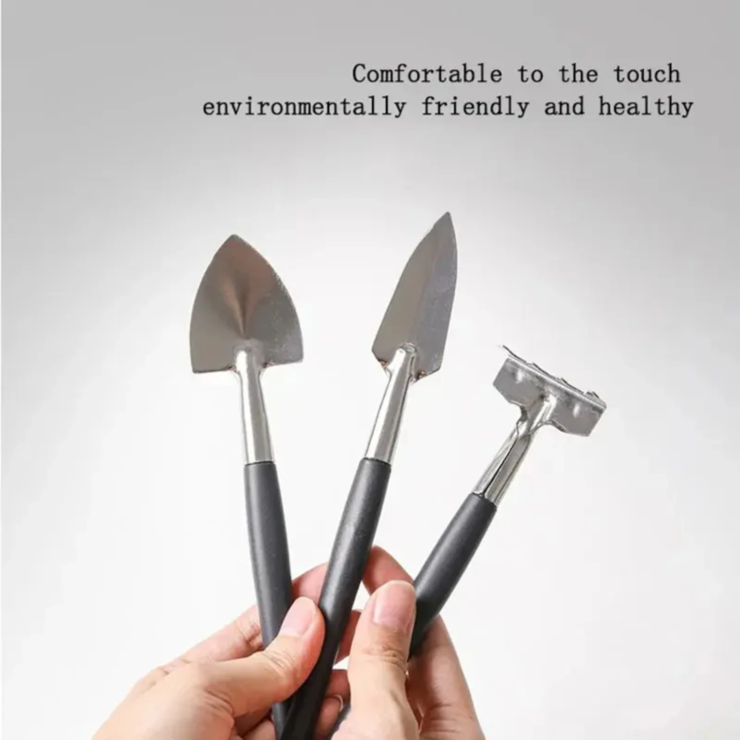 Ideal for gardeners, this mini stylish stainless steel gardening set includes essential planting and care tools for succulents a 4