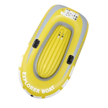 PVC Inflatable Kayak Canoe 2 Person Rowing Air Boat Fishing Drifting Diving 4