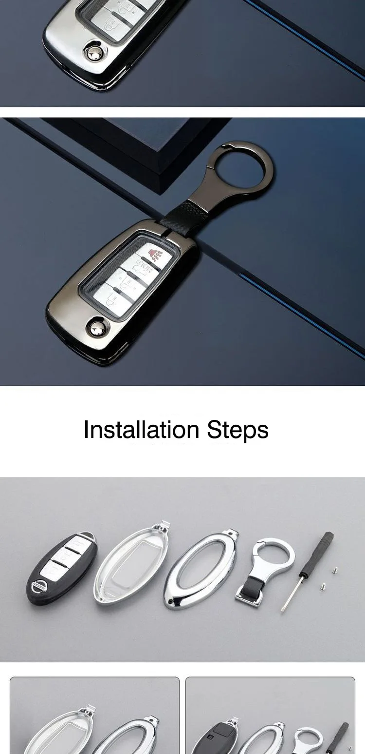 Cover Telecomando/chiave per Nissan X-Trail T32 Rogue Juke F15 Qashqai J11 Murano MAXIMA ALTIMA accessori - S3606821818ea436d8823ae02f02e9331a