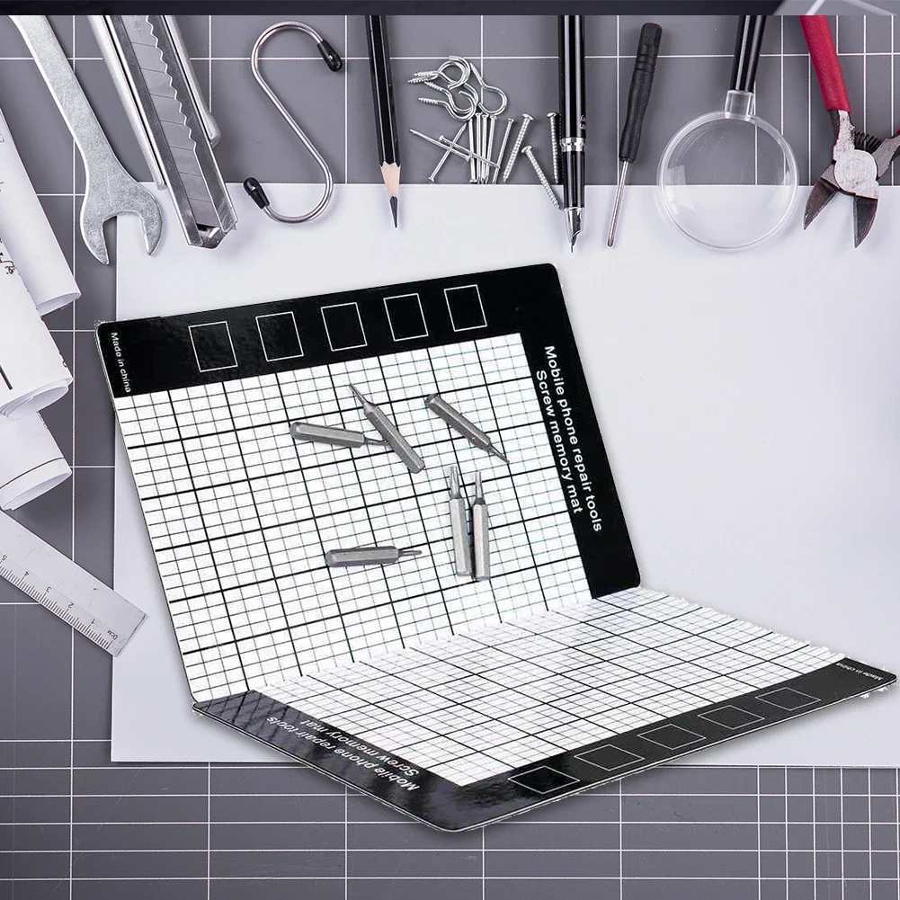 1PC Mobile Phone Maintenance Memory Chart Pad Smartphone Fix Screw Mat Cushion Tool Creative Magnetic Tool Pad 145 x 90mm