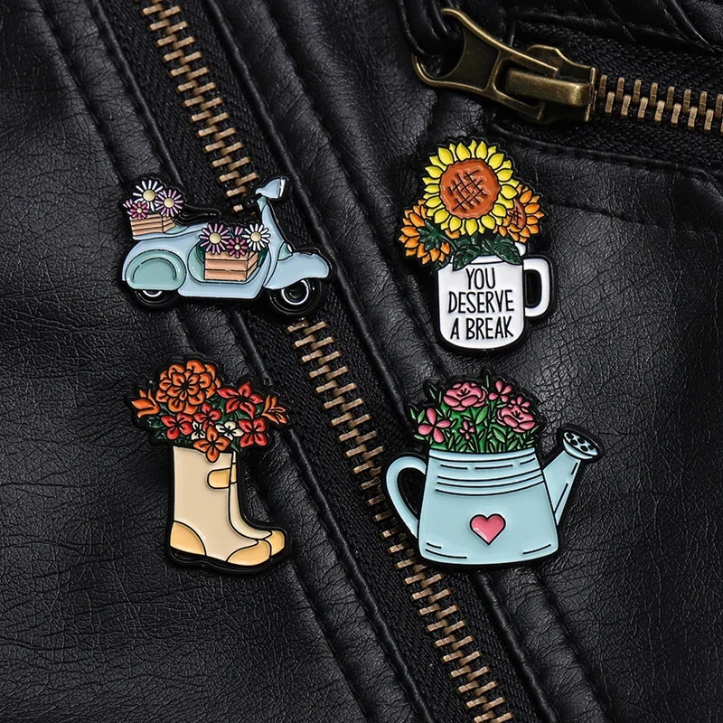 Whimsical Break Enamel Pin Set Image 6