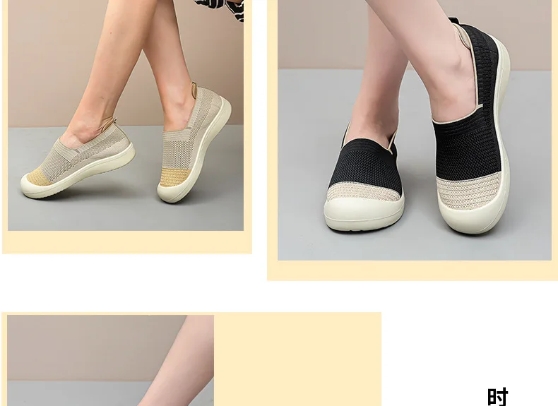 المرأة صيف 2025 حذاء كاجوال خفيف الوزن مضاد للانزلاق تنفس للتنقل في الهواء الطلق السفر حذاء كاجوال انخفاض الشحن