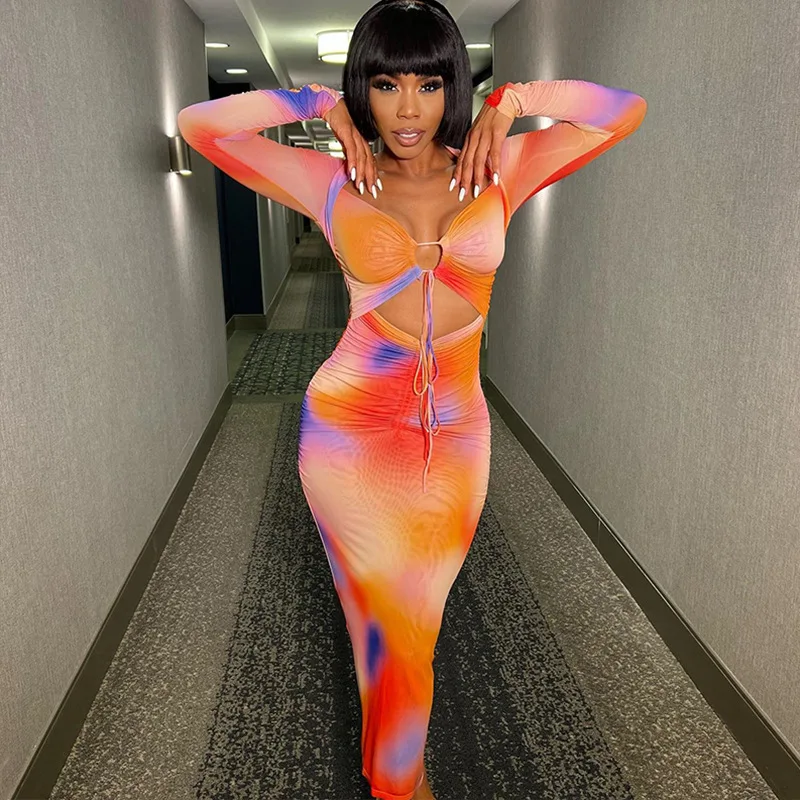 

Elegant African Dresses For Women 2023 Dashiki Autumn Winter Maxi Dress Ladies Traditional African Clothing Fairy Dreaes