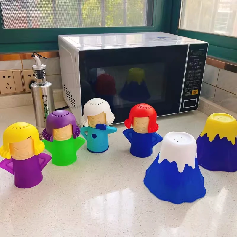 1PC creative microwave cleaner, odor and bacteria cleaning, internet celebrity hot selling, angry and cool mom microwave cleaner