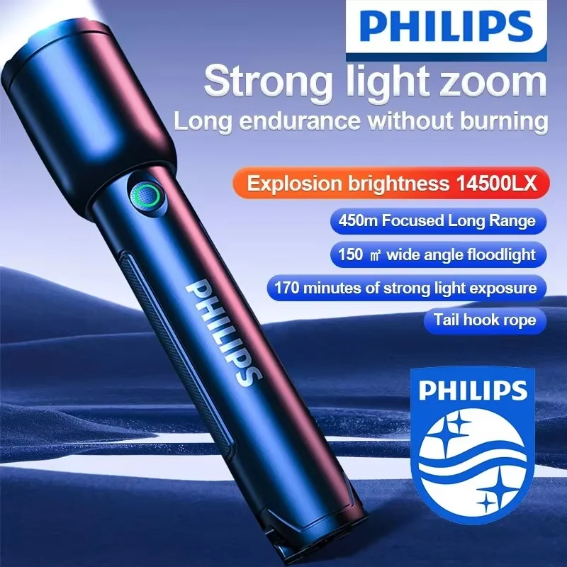 PHILIPS SFL1168 Outdoor Strong Light Flashlight Emergency