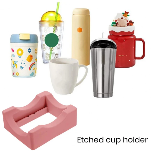 Silicone Cup Cradle 2 Angle Small Tumbler Stand For Crafting Tumblers Mug  Home Storage Hooks Mug Holder Bottle Organizer - AliExpress