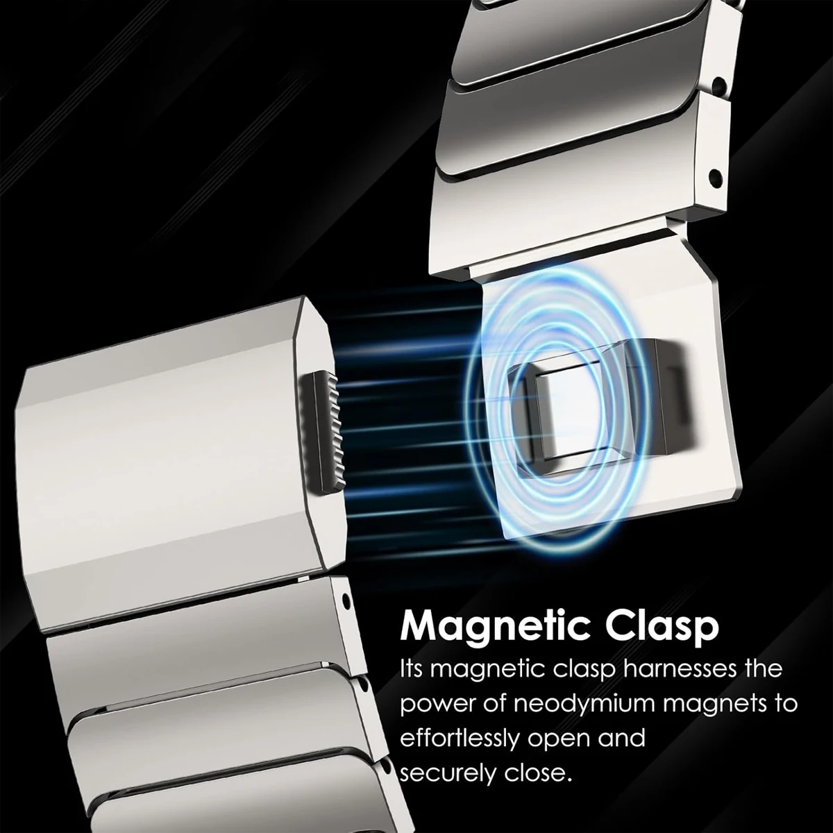 Men's Titanium Luxury Business Bracelet - Magnetic Watch Strap