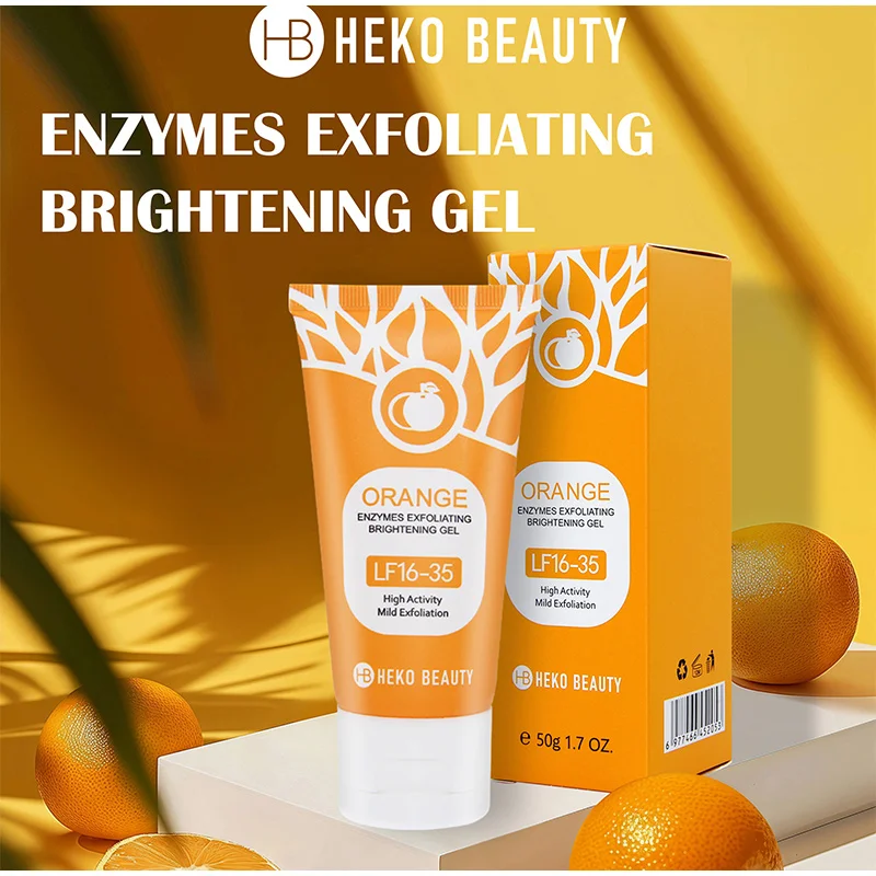 Lf16-35 Orange Exfoliating Gel Gently Cleans Pores Smooth Texture