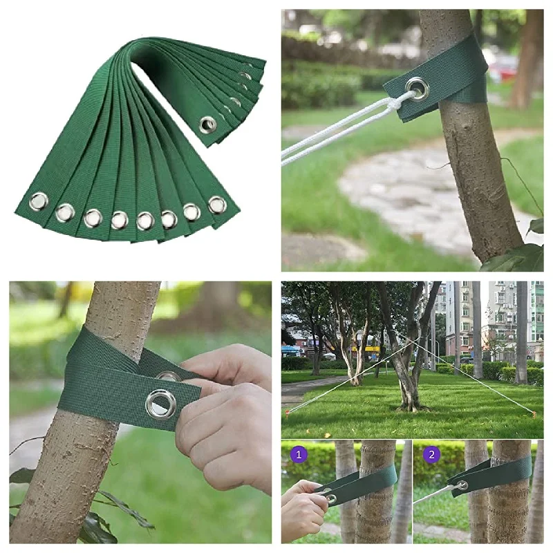 10PCS Windproof Tree Belt Anti-Hurricane Stereotyped Nylon Fixed Strap Good Support Newly Planted Branch Belt Yard Accessory