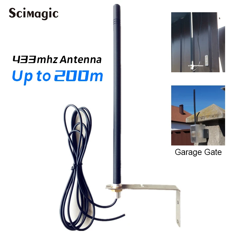 433mhz Antenna Signal Distance Increase 2m Cable Length Up To 250m For