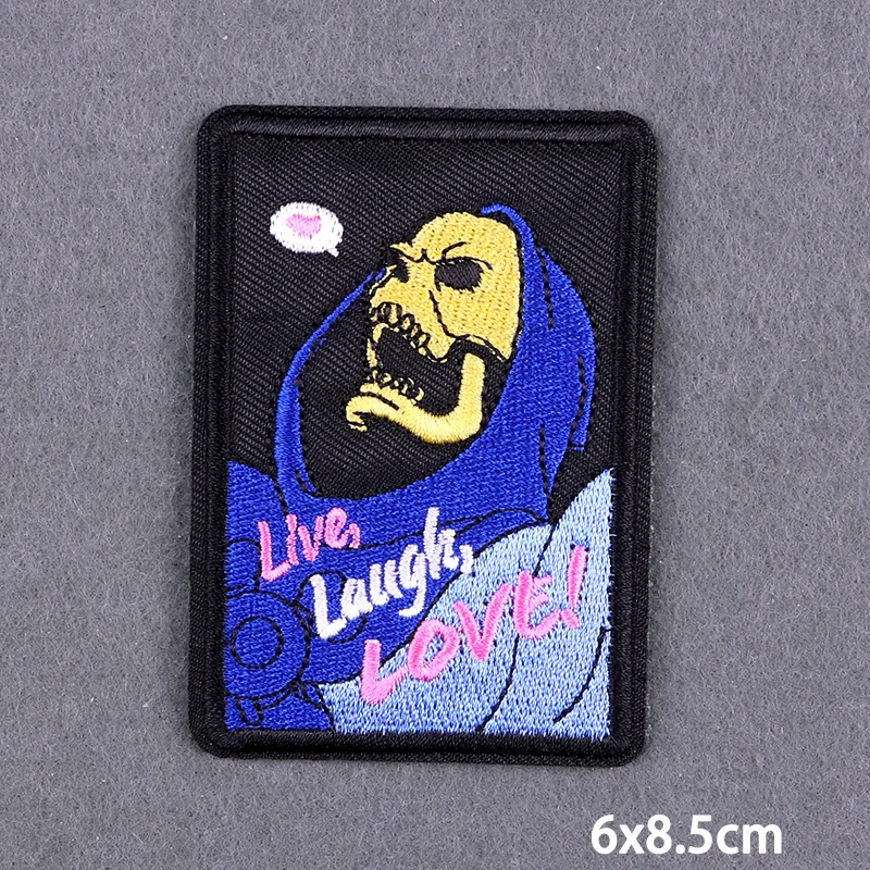 Description Picture 3 of itemHippie Iron On Patches Thermoadhesive Patch For Clothes Rock Style Embroidery Patche For Clothing Jesus Applique Stickers DIY
