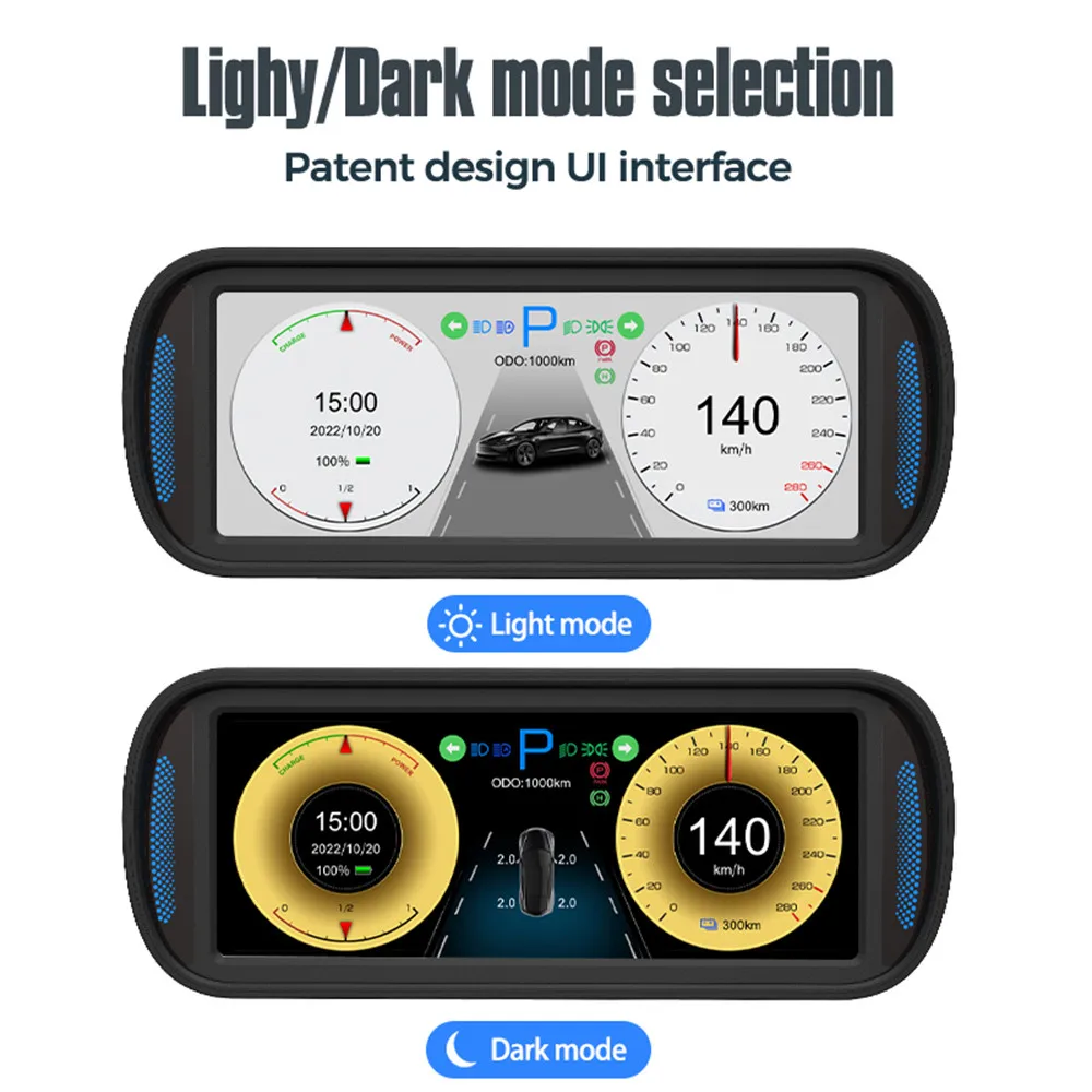 T10 Intelligent LCD Instrument Display For Tesla Model Y/ Model 3 HUD Screen  Dashboard Cluster Instrument Car Head Up Display - AliExpress