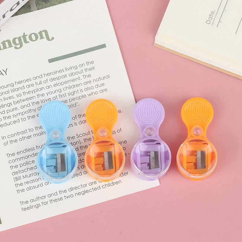 새로운 세일 4개입 포인터 연필깎이 미니 2mm 심 연필깎이 휴대용 연필깎이