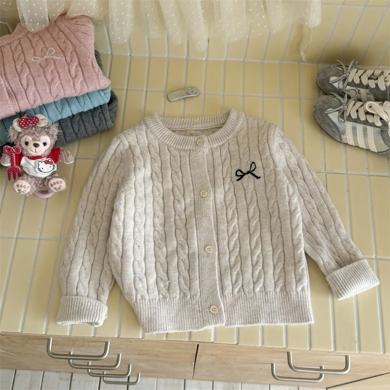 Children's Baby Girl Autumn Winter Spring Sweater Knitted Cardigan