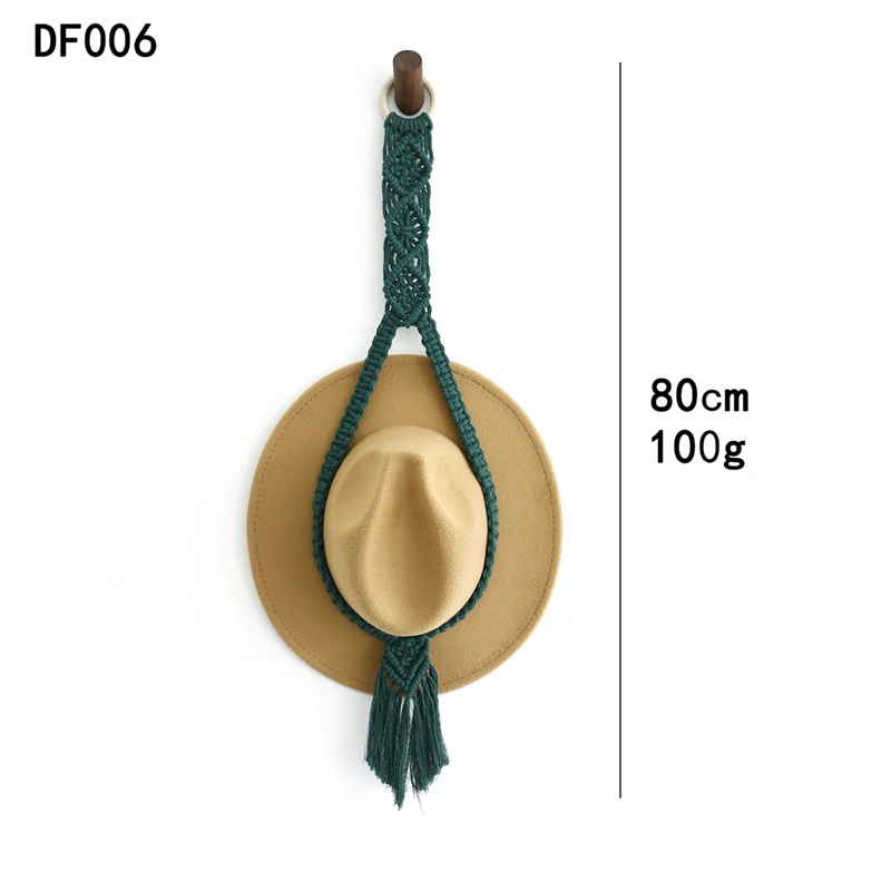 RFSHOP Cintre pour chapeau en macramé, 1 porte-chapeau bohème pour femme, cintres  pour cow-boy bohème, présentoir mural pour chapeau, tissage à la main pour  casquettes baseball à large bord : : Cuisine