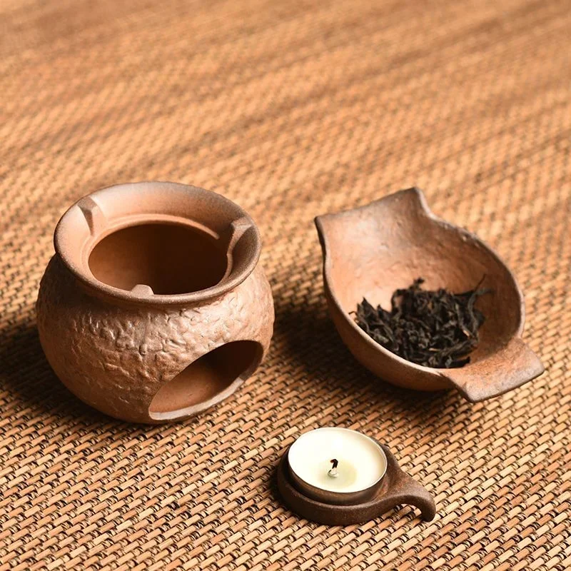 Rough pottery tea baking retro ceramic tea aromatherapy wax based black tea green tea aromatherapy tea ceremony kung fu tea set