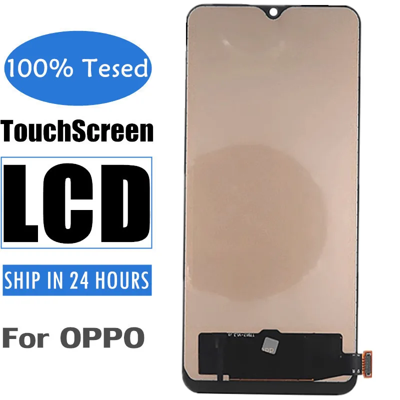 

Black Cellphone Complete LCD Screen For OPPO A91 Reno3 Reno 3 K7 Mobile Phone TFT Display Panel TouchScreen Digitizer Repair