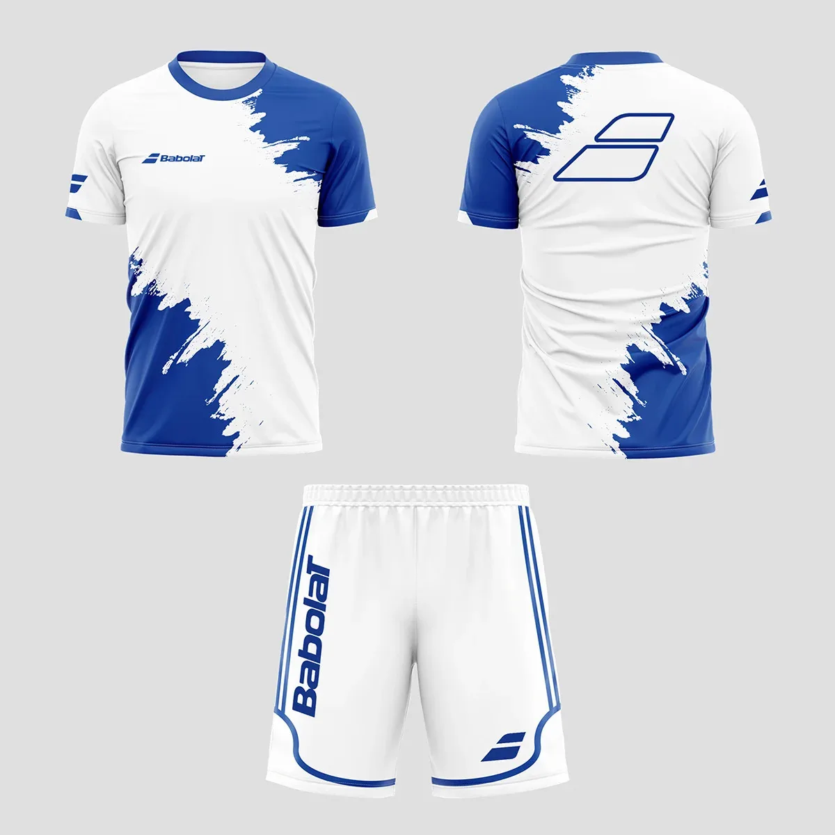 Sports suit tracksuit set outdoor suit set shirt and shorts set men jersey drawstring sports shorts round neck short sleeve 2 sets