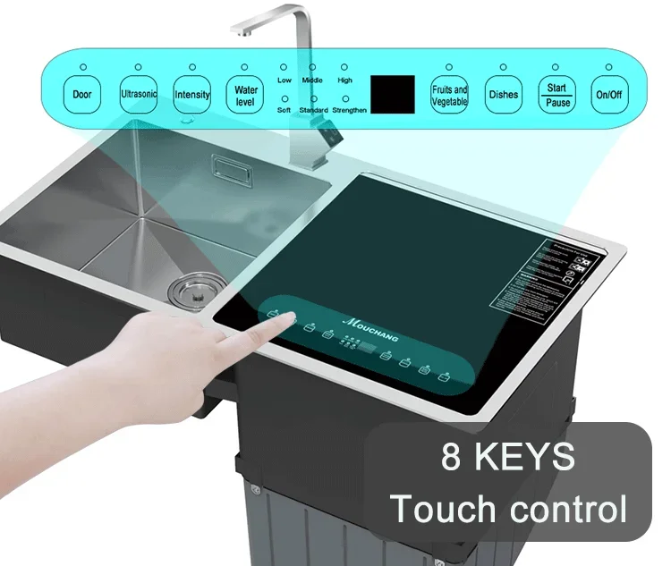 Household Automatic Dishwasher Commercial Kitchen Countertops Stainless Steel Household Dishwasher 4