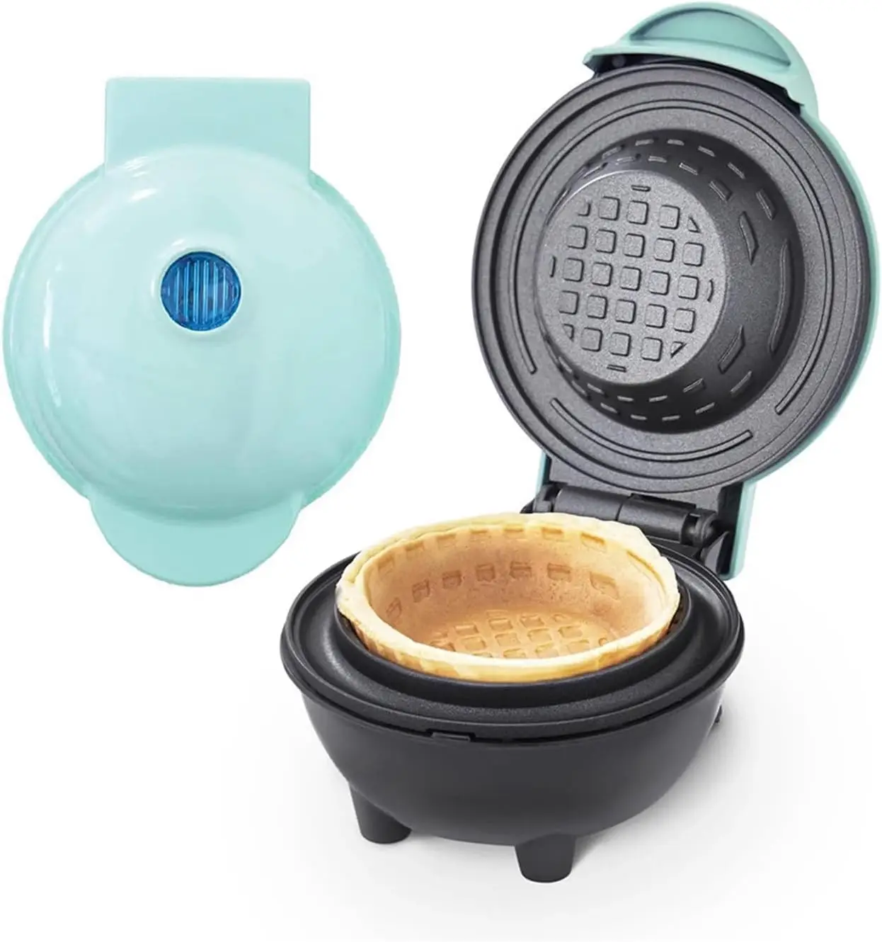 صانعة الوافل الكهربائية، آلة صغيرة محمولة 4 في 1 ل...