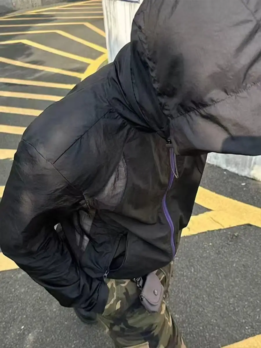 여름철 여성을 위한 후드 탈부착 가능한 오리지널 원사 디자인의 초경량 통기성 야외 자외선 차단 의류