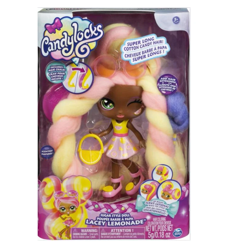 Коллекционная кукла-сюрприз Spin Master candylock Deluxe 7 Lacey Lemonade в ароматизированном сахарном стиле с аксессуарами, игрушка, праздничные подарки