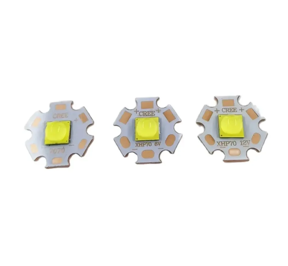 7070 20W 3V6V12V Led 교체 Cree XHP70.2 XHP50.2 다이오드 이미 터 쿨 웜 화이트 블루 손전등 램프 자전거 헤드 오토바이