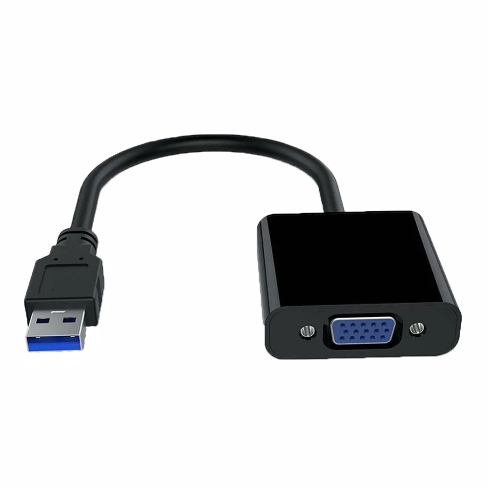Video Vga DisplayPort Converter Cable High Definition USB 3.0 To VGA 1080P External Converter Cable Computer Projector TV