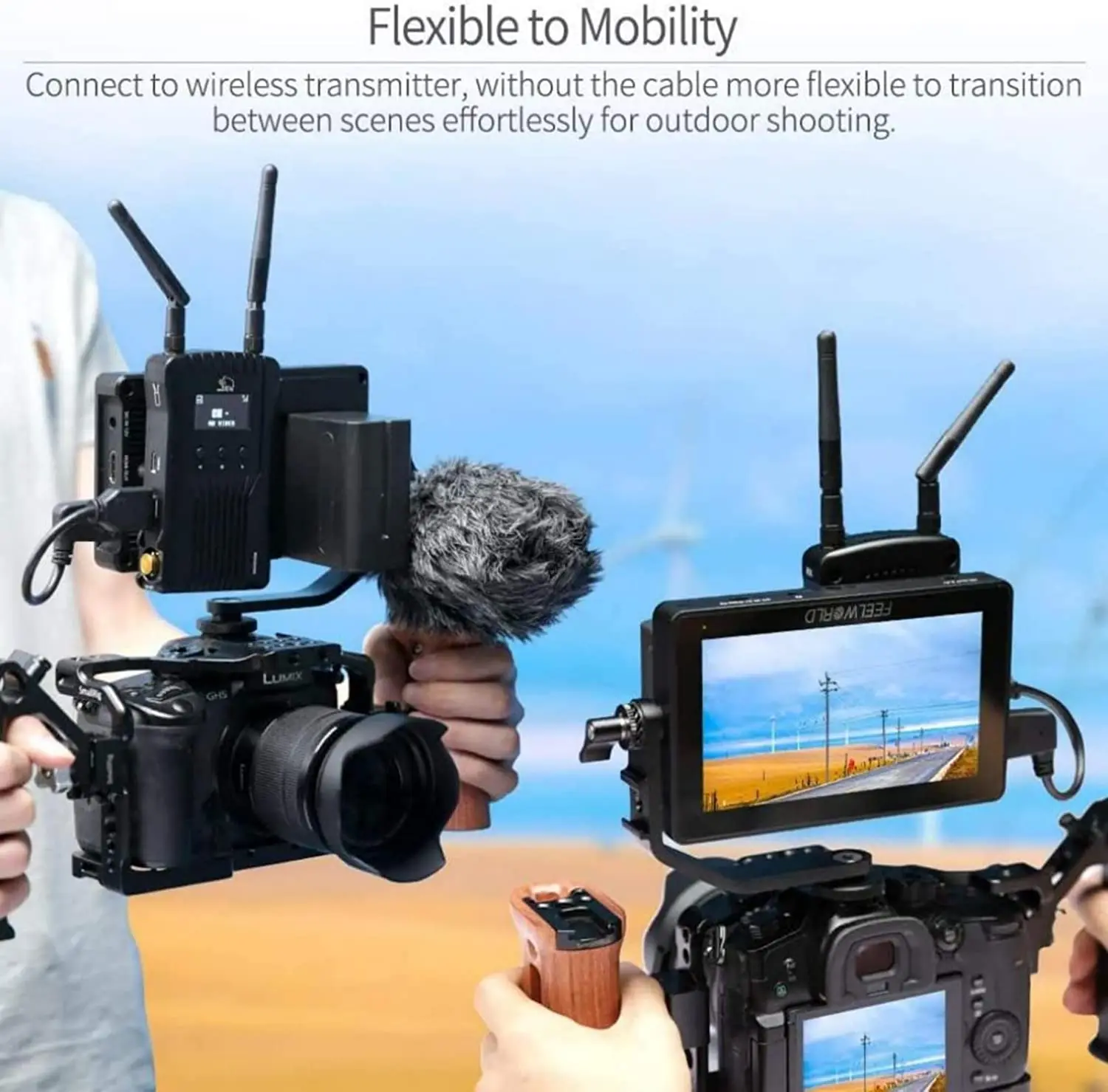 FEELWORLD F5 PRO V4 Monitor 4K HDMI Input Output 6 Inch Touch Screen 3D LUT DSLR Camera Field Monitor