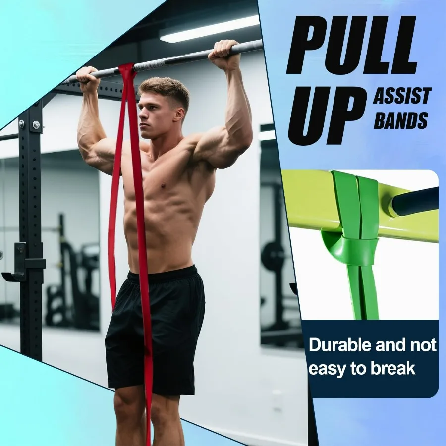 Resistance Bands, Exercise Bands with Handles,Pull Up Assist Bands - Band Set with Door Anchor - Bands for Working Out,Band for