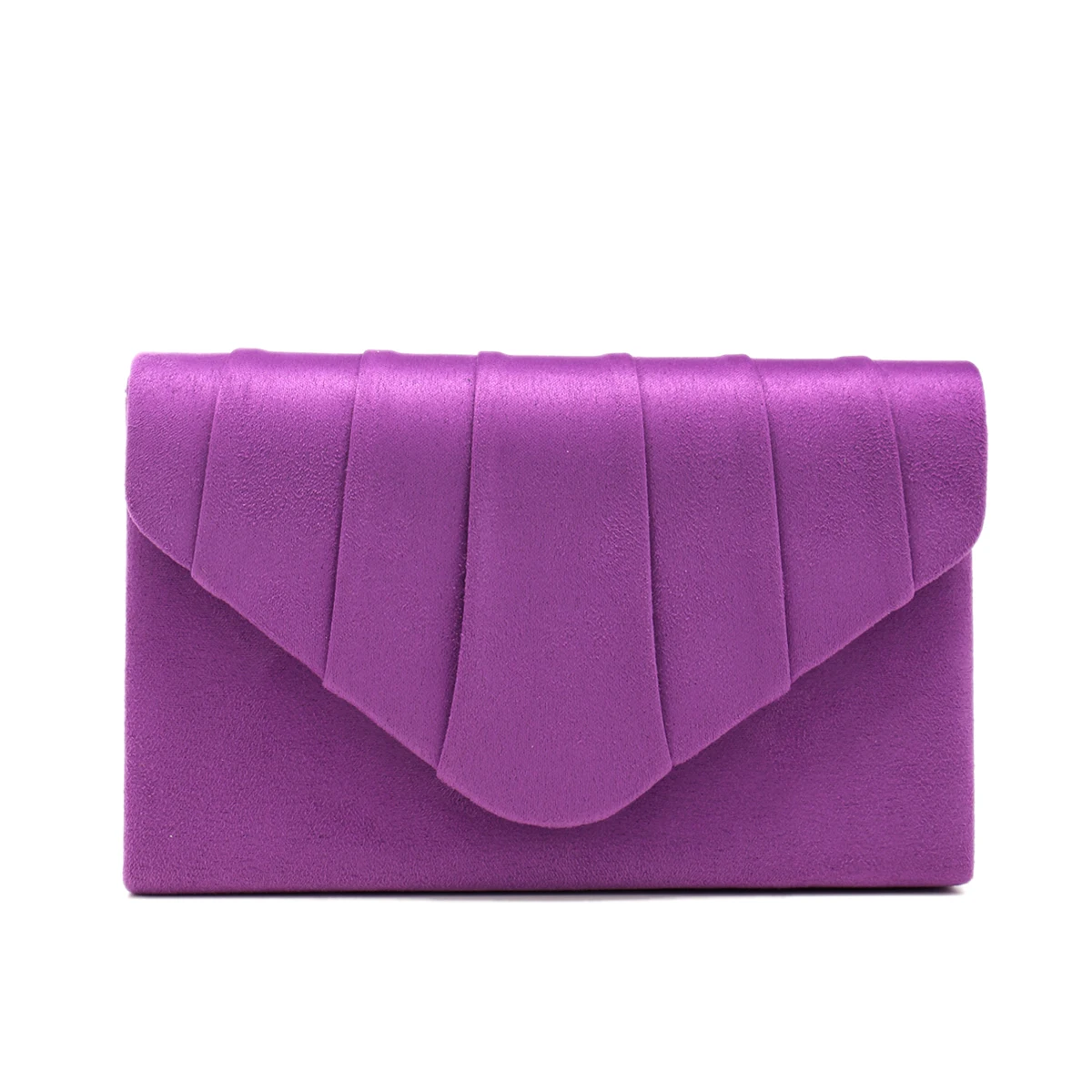 Silver Velvet Clutch Evening Bag for Women