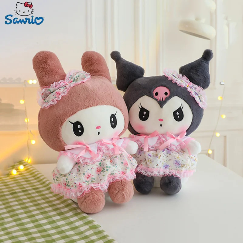 

Плюшевая кукла Sanrio Kuromi My Melody, 50/60 см, мультяшная кавайная плюшевая игрушка, диванная подушка, мультяшное украшение для комнаты, кукла, детские подарки