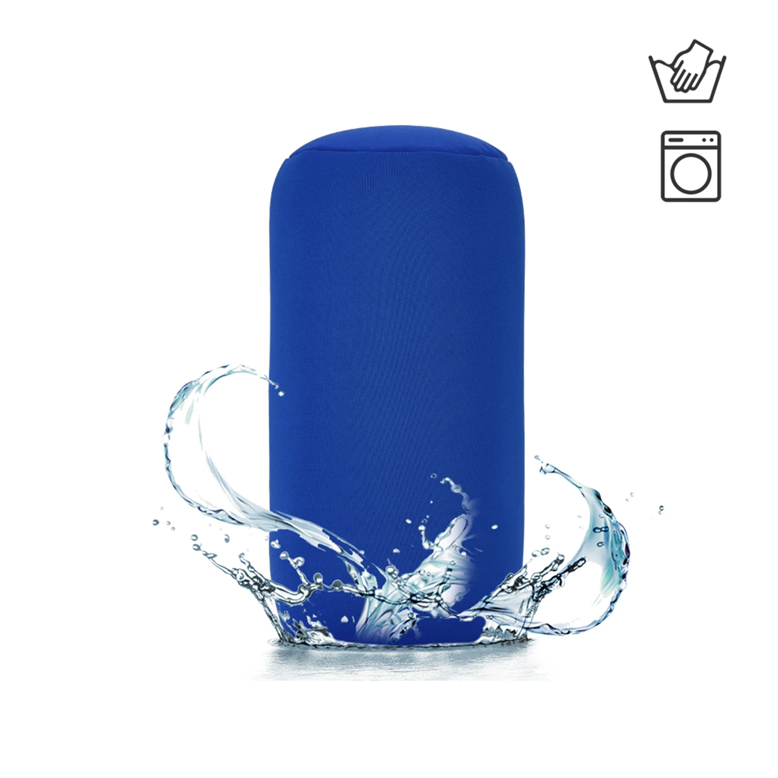 ZK40 Microbead Back Cushion Roll Throw Pillow Home Sleeping Neck Support Comfortable Blue 3