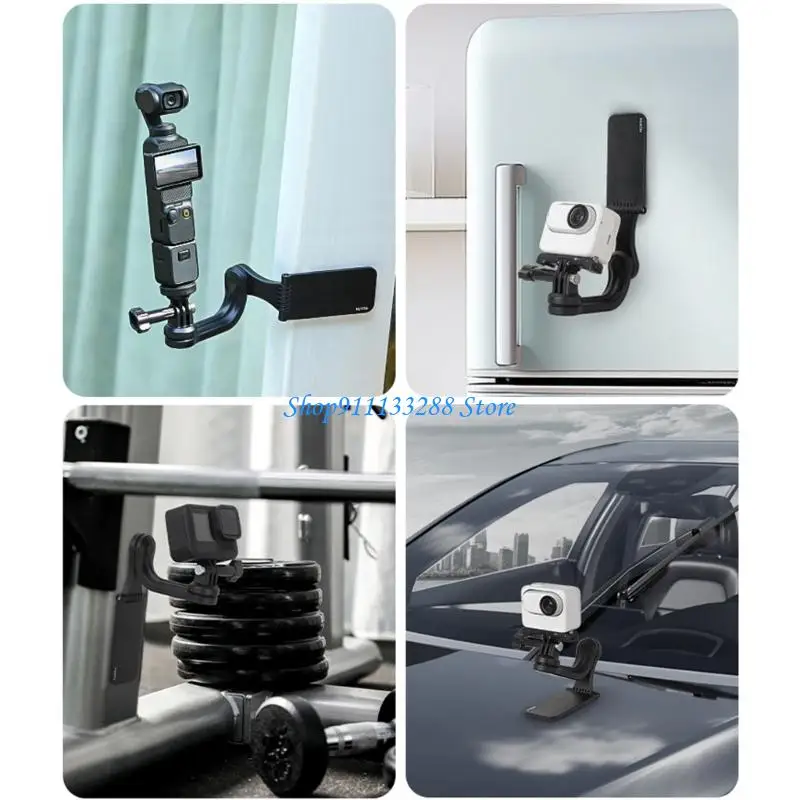 Support Universel pour Caméra Action 360° avec Ventouse et Aimants