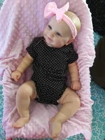 19Inch Already Finished Reborn Baby Doll Maddie Smile Girl Handmade 3D Skin Visible Veins Art Collection Doll Toy Figure Gift 2