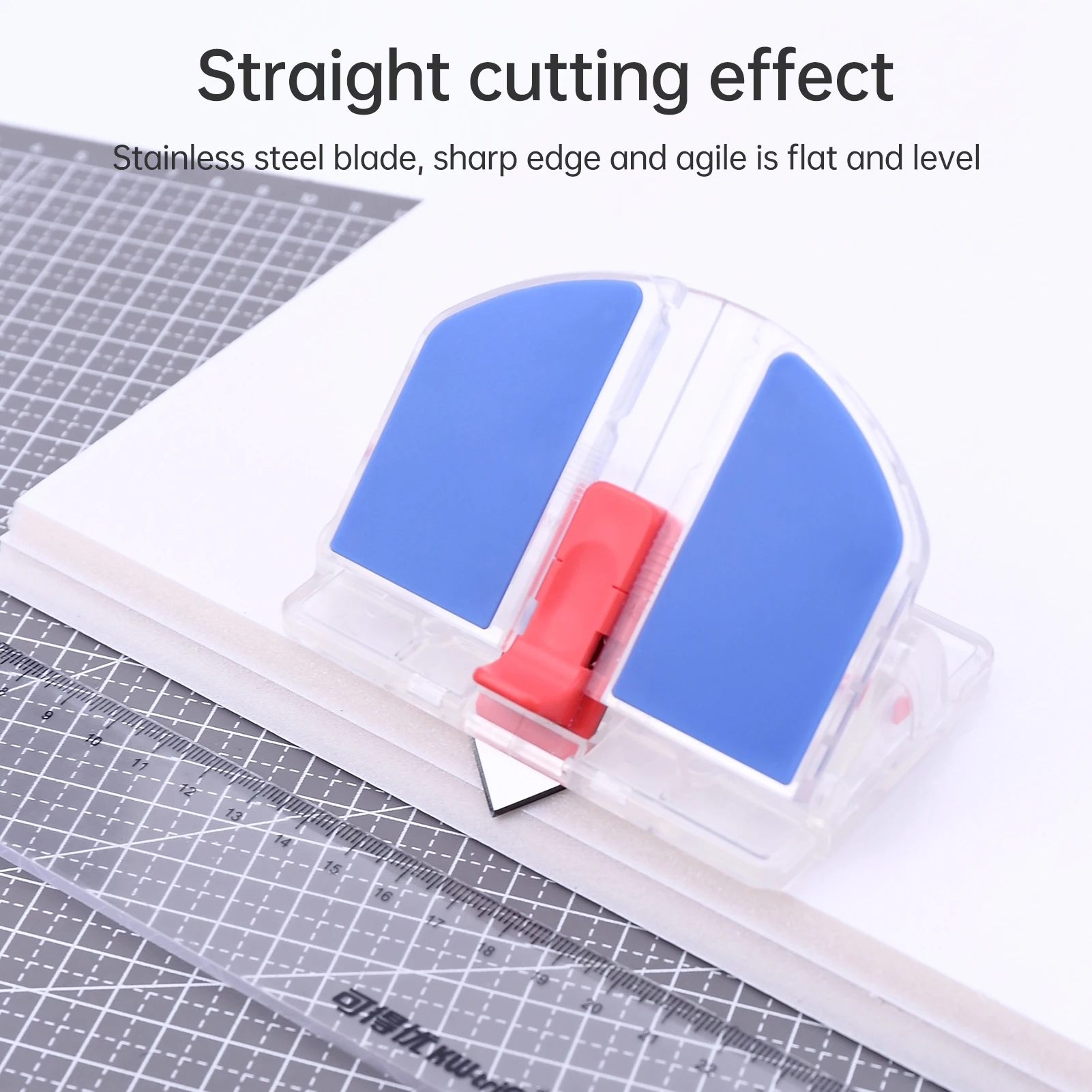 【New】KW-triO Paper Cutter Desktop Paper Trimmer 45° inclined surface  90° flat surface safety lock Design for Craft  Photos