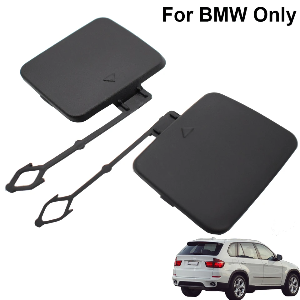 Tappo Di Copertura Per Gancio Di Traino Paraurti Sinistro BMW X5 E70 (2006-2011) - Numero Parte 51127158448, Nero