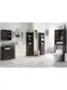 OKD Farmhouse Storage Cabinet with Adjustable Shelves and Storage Drawer Tall Linen Tower for Bathroom and Living Room D 3
