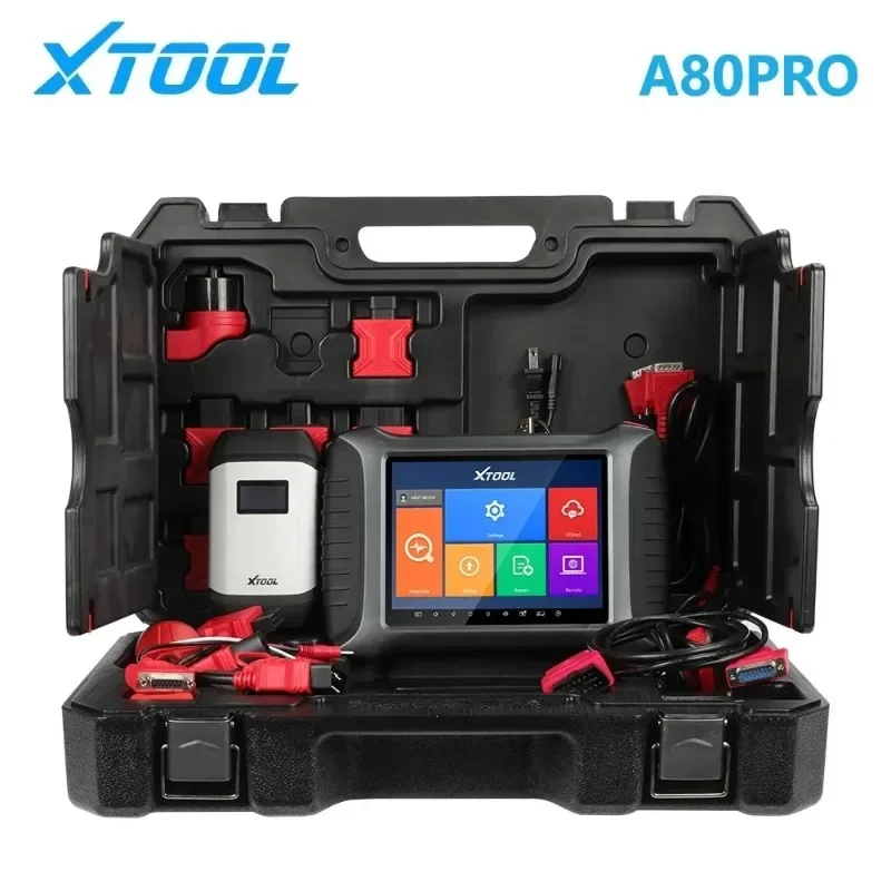

Инструмент Диагностический XTOOL A80Pro для всех систем автомобиля с программированием ЭБУ/кодированием Двунаправленного управления 42 функции сброса ключевой программатор